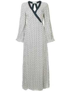 The Upside платье с запахом и принтом якорей