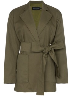 Michael Lo Sordo длинный блейзер с поясом