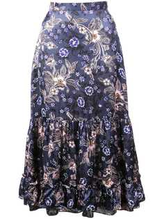Jill Stuart юбка миди с цветочным принтом