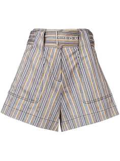 Derek Lam 10 Crosby шорты с карманами и поясом на талии