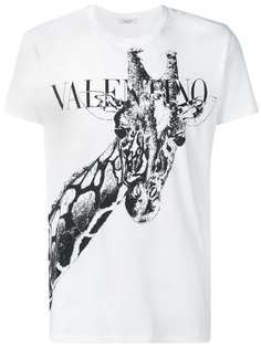 Valentino рубашка с принтом жирафа