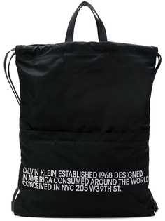 Calvin Klein 205W39nyc logo drawstring backpack