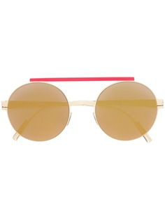 Mykita солнцезащитные очки-авиаторы в округлой оправе