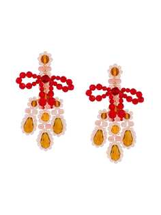Simone Rocha крупные серьги-подвески с бусинами