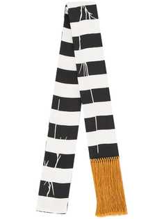 Haider Ackermann узкий шарф в полоску