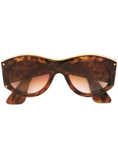 Christian Lacroix Pre-Owned солнцезащитные очки в овальной оправе