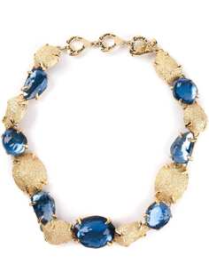 Yves Saint Laurent Pre-Owned ожерелье с кристаллами