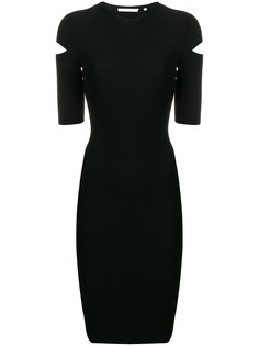 Helmut Lang платье с вырезом