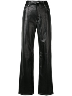 Helmut Lang расклешенные брюки с завышенной талией
