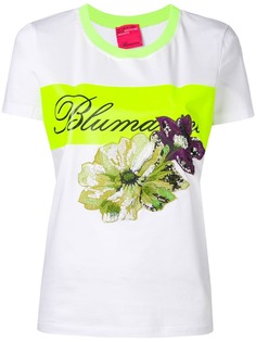 Blumarine футболка с цветочной вышивкой