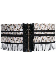 Missoni трикотажный ремень на молнии