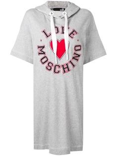 Love Moschino платье-худи с логотипом
