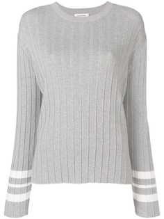 Thom Browne плиссированный пуловер Trompe Loeil
