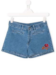 Kenzo Kids джинсовые шорты с вышитым логотипом