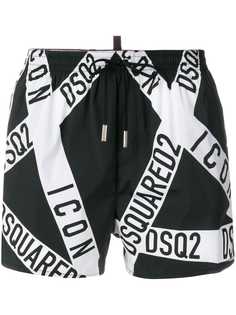 Dsquared2 плавательные шорты с логотипом