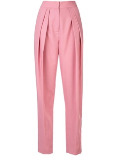 Bianca Spender суженные книзу брюки со складками