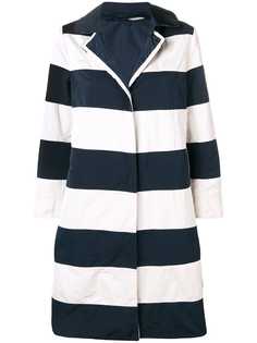 Max Mara однобортное пальто в полоску