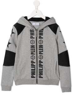 Philipp Plein Junior толстовка с капюшоном и логотипом