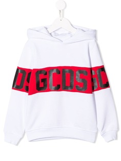 Gcds Kids худи дизайна колор-блок с логотипом