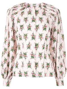 Emilia Wickstead блузка с принтом роз