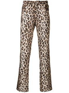 Martine Rose брюки с леопардовым принтом