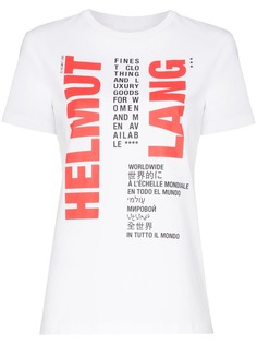 Helmut Lang футболка с принтом логотипа