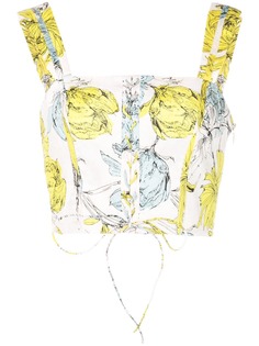 Alexis укороченный топ с цветочным принтом