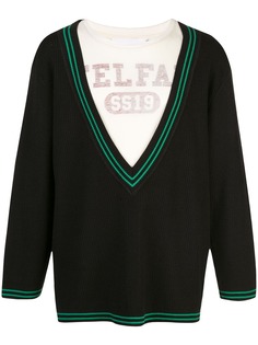 Telfar вязаный джемпер с V-образным вырезом