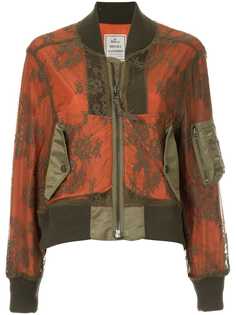 Maison Mihara Yasuhiro бомбер с кружевными вставками