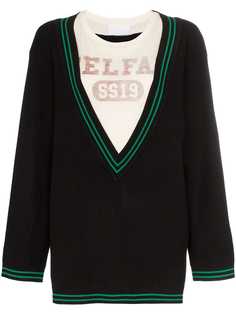 Telfar свитер с глубоким V-образным вырезом