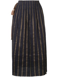 Uma Wang юбка со складками и бантом