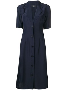 Yohji Yamamoto Pre-Owned плиссированное платье миди