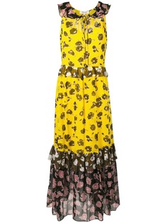 Diane von Furstenberg длинное платье с цветочным принтом