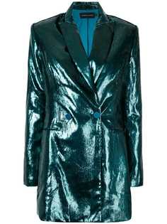 Michael Lo Sordo двубортный блейзер с эффектом металлик