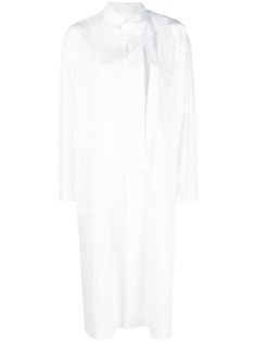 Yohji Yamamoto куртка-рубашка с эффектом потертости