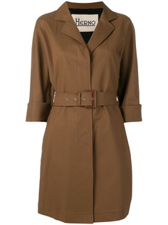 Herno укороченный тренч с поясом