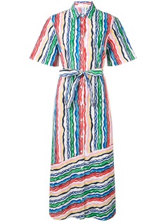 Chinti & Parker платье-рубашка в волнистую полоску