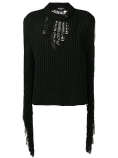 Calvin Klein 205W39nyc джемпер с бахромой