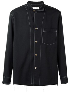 Sulvam рубашка с контрастной строчкой