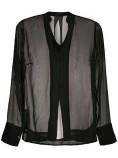 Osklen полупрозрачная блузка