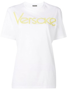 Versace футболка с вышитым логотипом