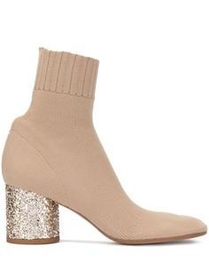 Maison Margiela ботильоны с трикотажным верхом и блестками