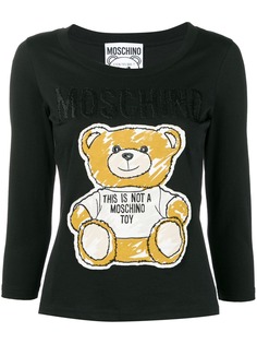Moschino футболка с нашивкой Teddy Bear