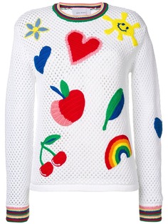 Mira Mikati джемпер с радужной вышивкой