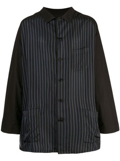 Yohji Yamamoto жакет-рубашка в полоску