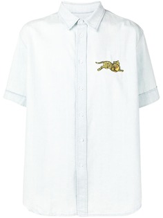 Kenzo рубашка с вышивкой Jumping Tiger