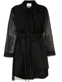 Shanshan Ruan легкое пальто с плиссировкой