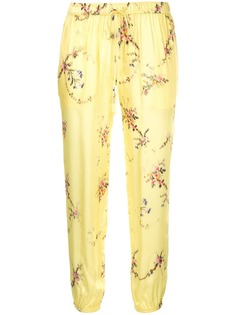Preen By Thornton Bregazzi брюки с цветочным принтом и кулиской