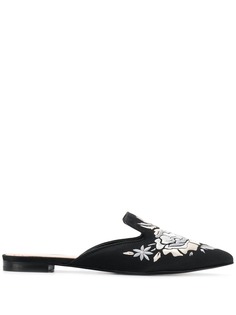 Twin-Set мюли с заостренным носком и вышивкой
