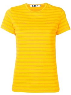 SJYP футболка в полоску Pop